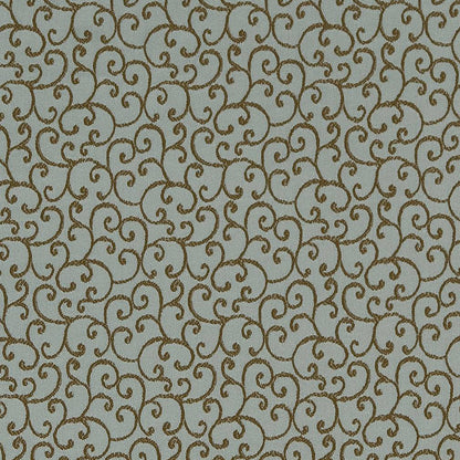 D1565 Small Scale Seaglass Vine Aqua & Teal Charlotte Fabrics