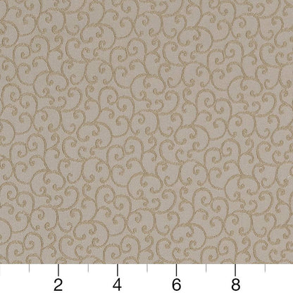 D1566 Small Scale Pewter Vine Grey & Silver Charlotte Fabrics