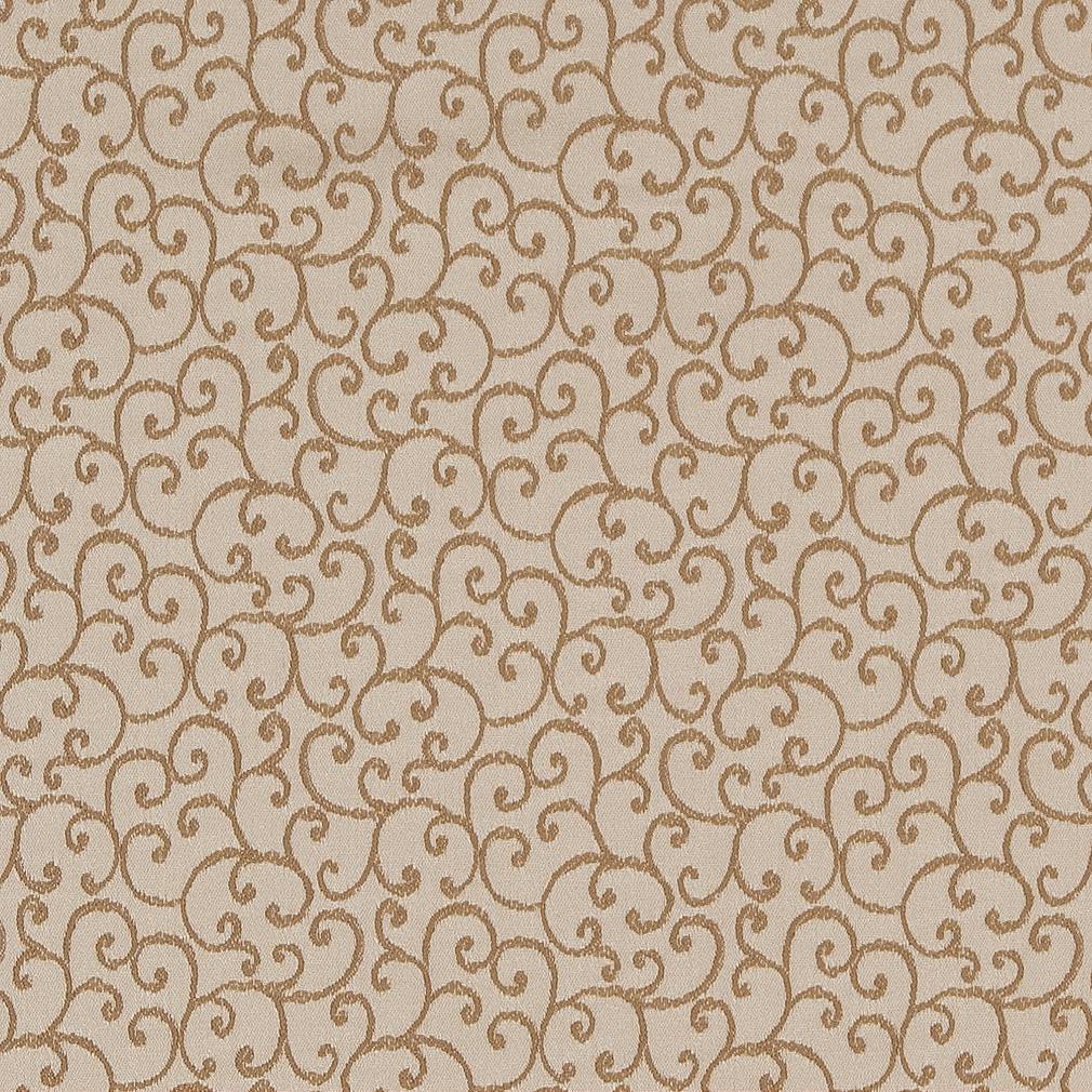 D1567 Small Scale Parchment Vine Beige & Taupe Charlotte Fabrics