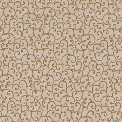 D1567 Small Scale Parchment Vine Beige & Taupe Charlotte Fabrics