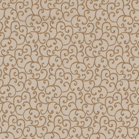 D1567 Small Scale Parchment Vine Beige & Taupe Charlotte Fabrics