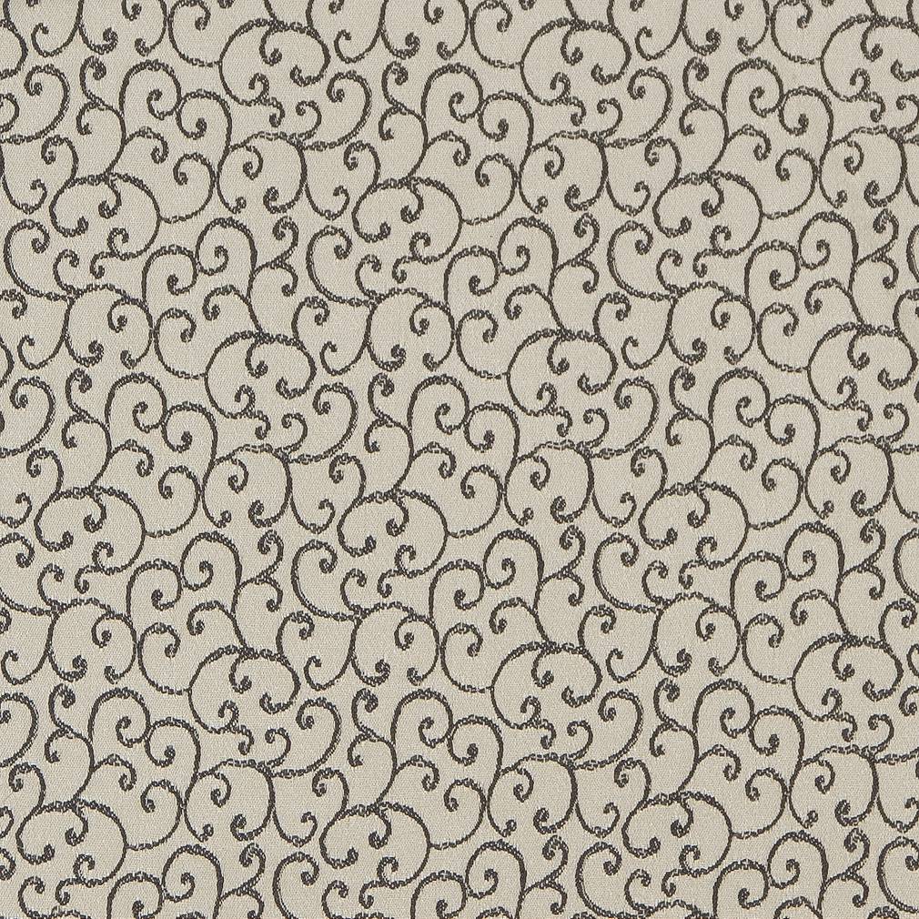D1569 Small Scale Platinum Vine Grey & Silver Charlotte Fabrics