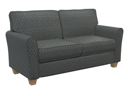 D161 Abstract & Geometric Ebony Black Charlotte Fabrics