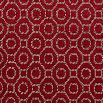 D162 Abstract & Geometric Merlot Red & Burgundy Charlotte Fabrics