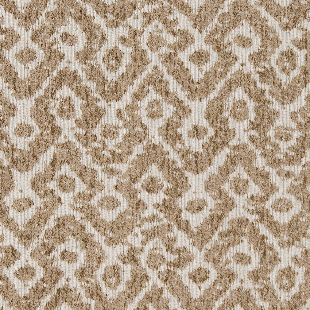 D1631 Abstract & Geometric,Global Ecru Brown Charlotte Fabrics