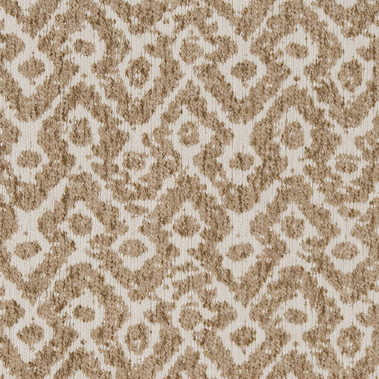 D1631 Abstract & Geometric,Global Ecru Brown Charlotte Fabrics