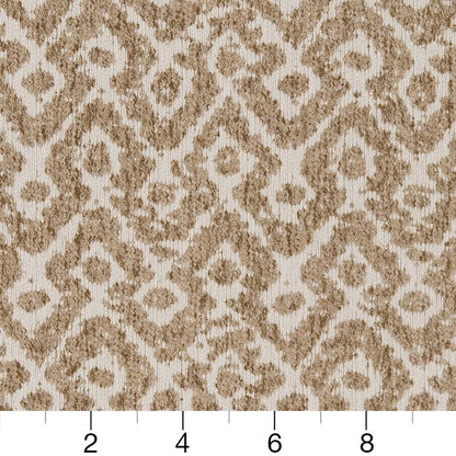 D1631 Abstract & Geometric,Global Ecru Brown Charlotte Fabrics
