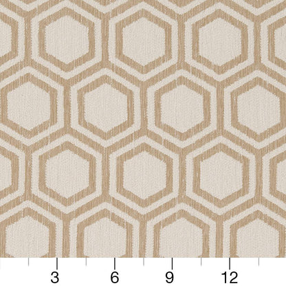 D1635 Abstract & Geometric Sand Dollar Beige & Taupe Charlotte Fabrics