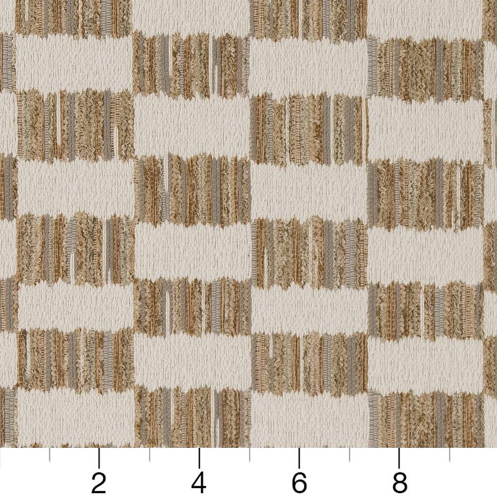 D1637 Abstract & Geometric Truffle Beige & Taupe Charlotte Fabrics