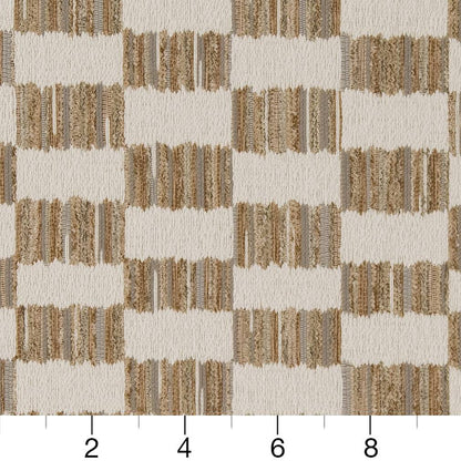 D1637 Abstract & Geometric Truffle Beige & Taupe Charlotte Fabrics