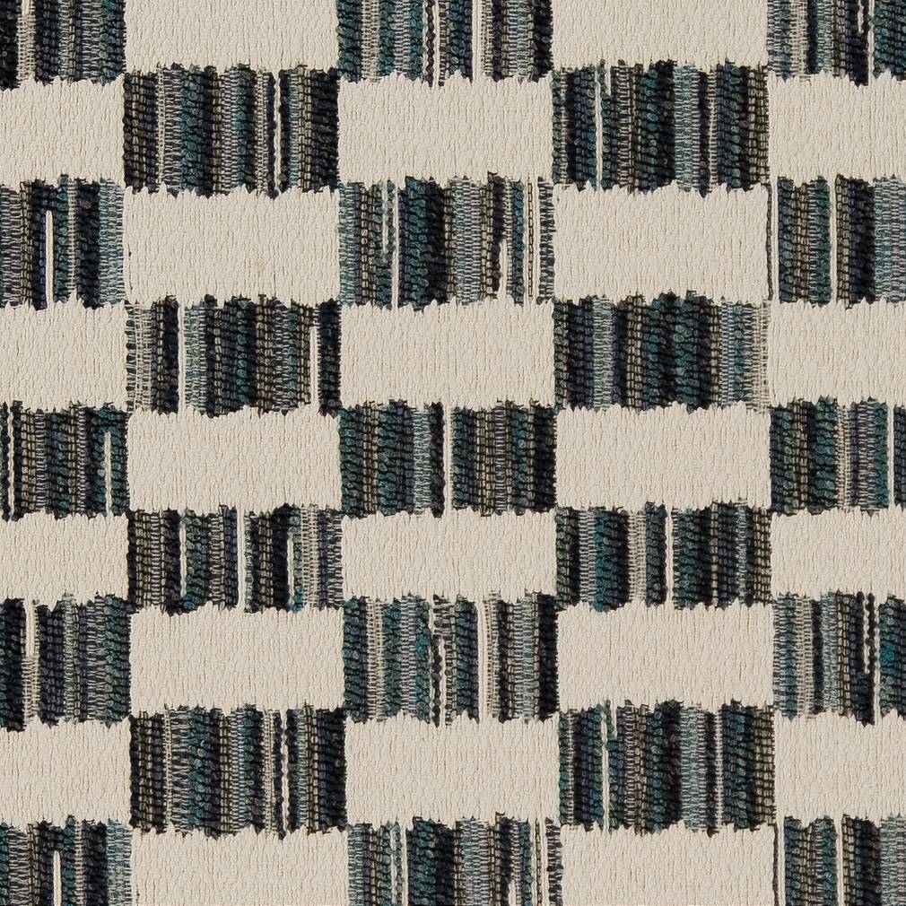 D1638 Abstract & Geometric Coastal Blue Charlotte Fabrics