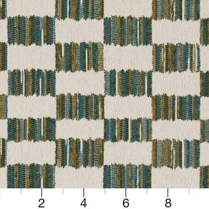 D1639 Abstract & Geometric Lagoon Aqua & Teal,Green Charlotte Fabrics