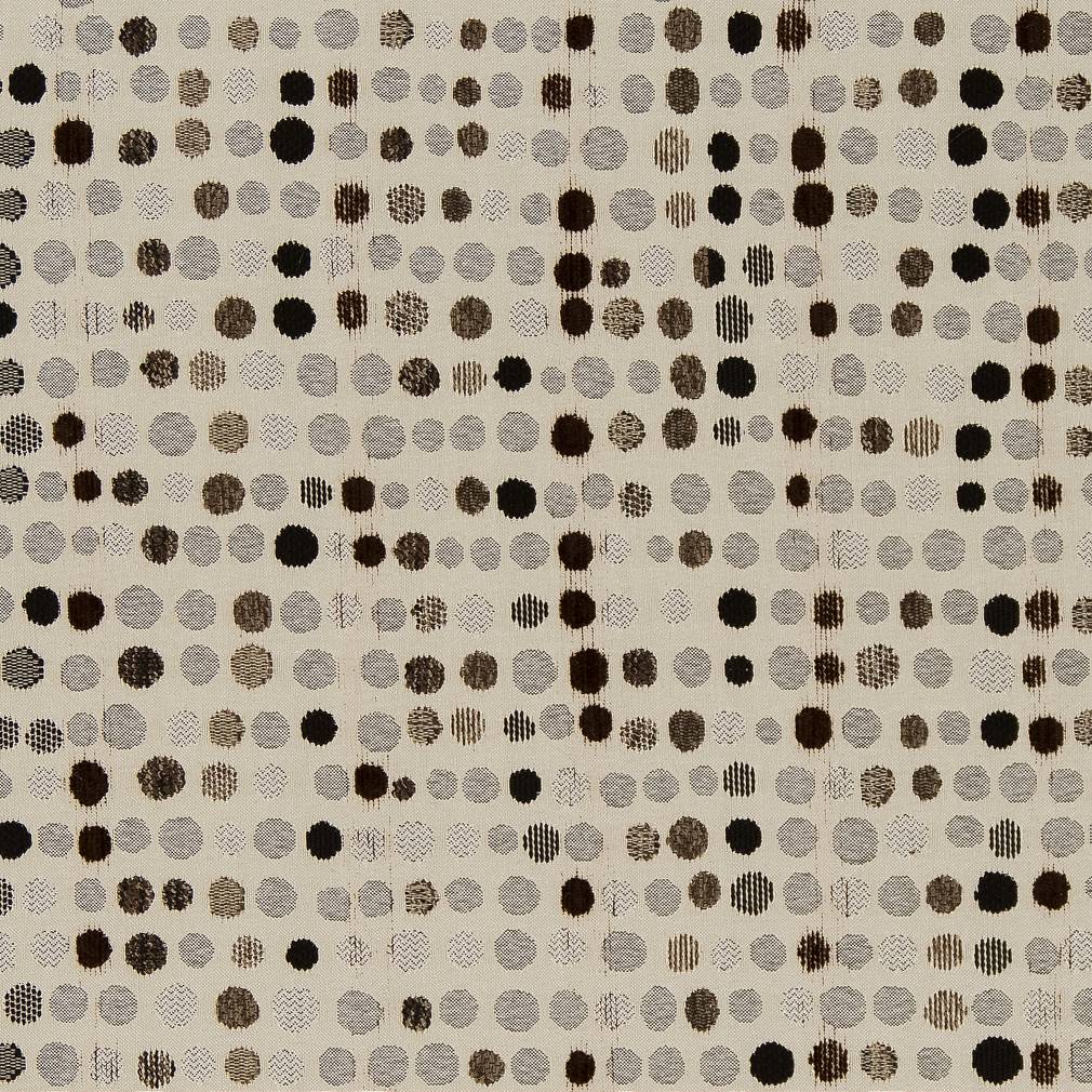 D1641 Abstract & Geometric Espresso Brown Charlotte Fabrics
