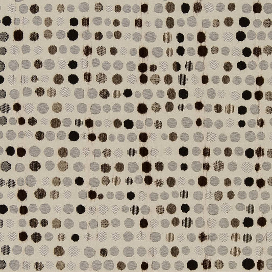 D1641 Abstract & Geometric Espresso Brown Charlotte Fabrics
