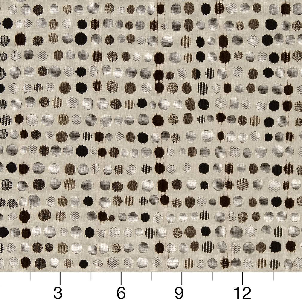 D1641 Abstract & Geometric Espresso Brown Charlotte Fabrics