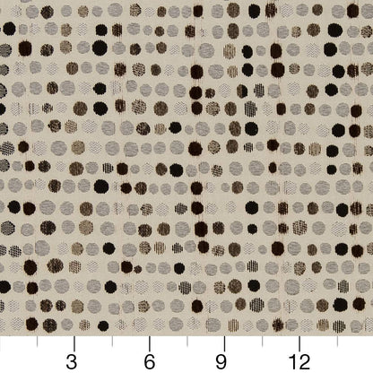 D1641 Abstract & Geometric Espresso Brown Charlotte Fabrics