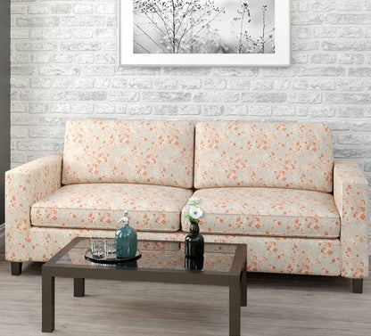 D1644 Floral Spice Orange & Rust Charlotte Fabrics