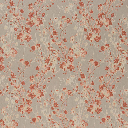 D1644 Floral Spice Orange & Rust Charlotte Fabrics