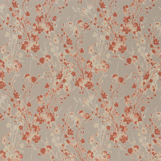 D1644 Floral Spice Orange & Rust Charlotte Fabrics