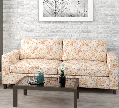 D1646 Floral Harvest Orange & Rust Charlotte Fabrics