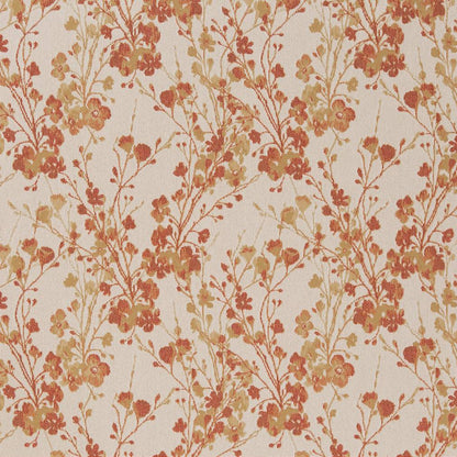 D1646 Floral Harvest Orange & Rust Charlotte Fabrics