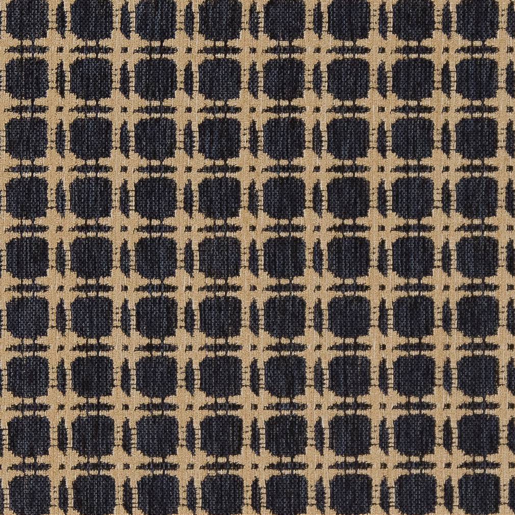 D1648 Abstract & Geometric,Plaid & Check,Small Scale Navy Blue Charlotte Fabrics