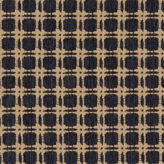 D1648 Abstract & Geometric,Plaid & Check,Small Scale Navy Blue Charlotte Fabrics