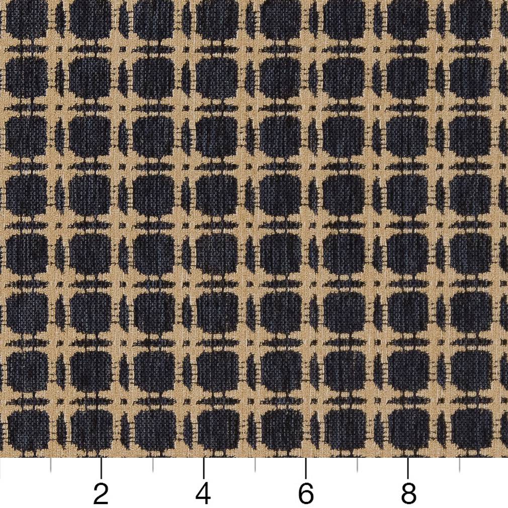 D1648 Abstract & Geometric,Plaid & Check,Small Scale Navy Blue Charlotte Fabrics