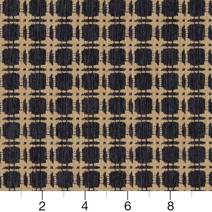 D1648 Abstract & Geometric,Plaid & Check,Small Scale Navy Blue Charlotte Fabrics