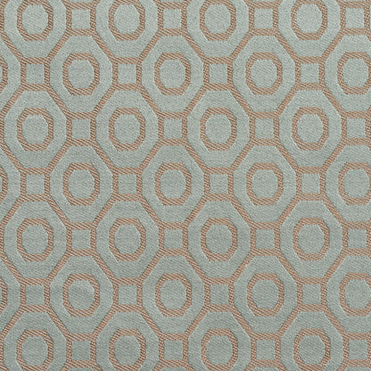 D164 Abstract & Geometric Seamist Aqua & Teal Charlotte Fabrics
