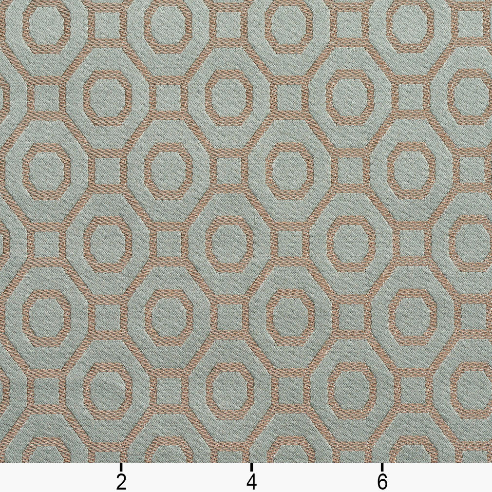 D164 Abstract & Geometric Seamist Aqua & Teal Charlotte Fabrics