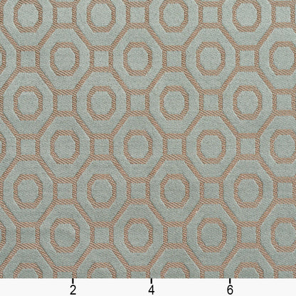 D164 Abstract & Geometric Seamist Aqua & Teal Charlotte Fabrics