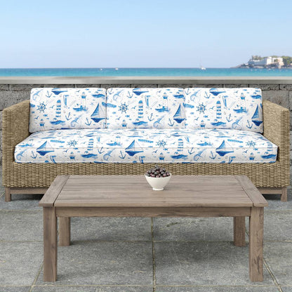 D1650 Novelty Cape Cod Blue Charlotte Fabrics