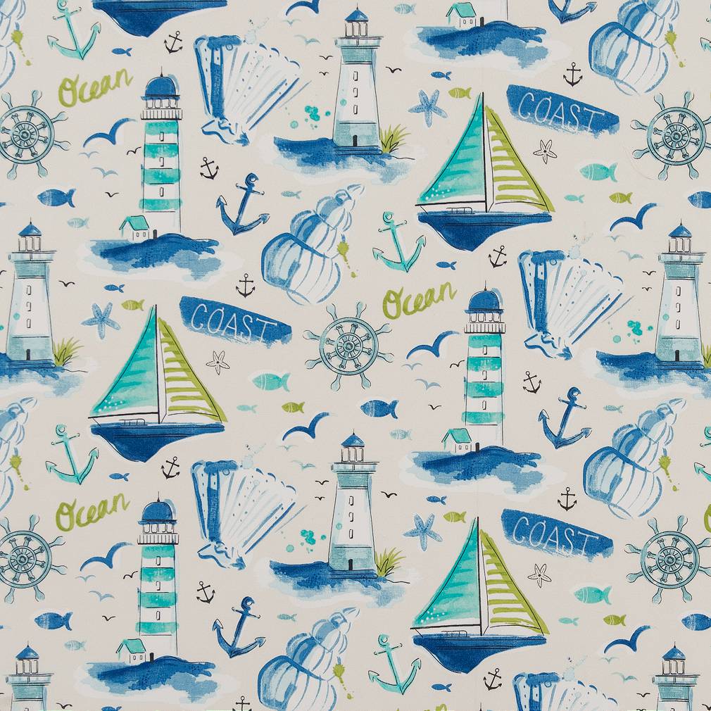 D1652 Novelty Halifax Aqua & Teal,Blue Charlotte Fabrics