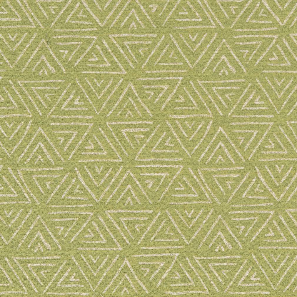 D1654 Abstract & Geometric,Global Spring Green Charlotte Fabrics