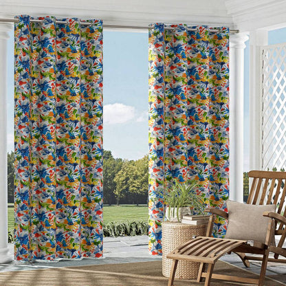 D1656 Floral,Tropical & Botanical Catalina Blue Charlotte Fabrics