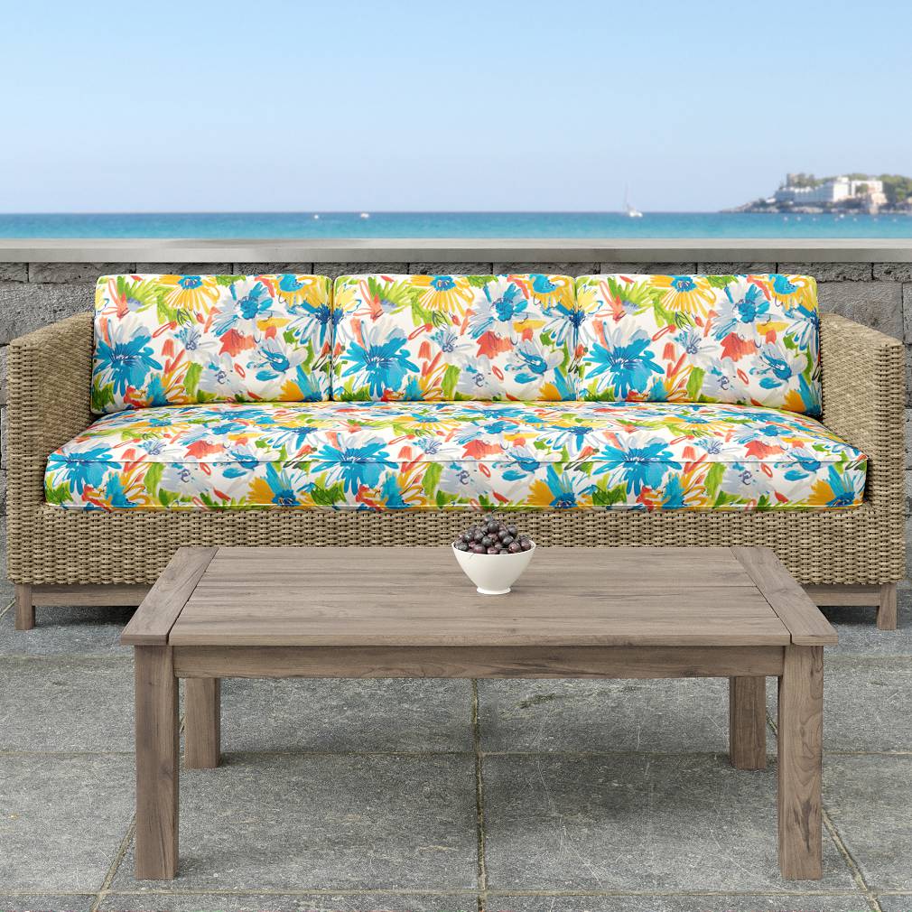 D1656 Floral,Tropical & Botanical Catalina Blue Charlotte Fabrics