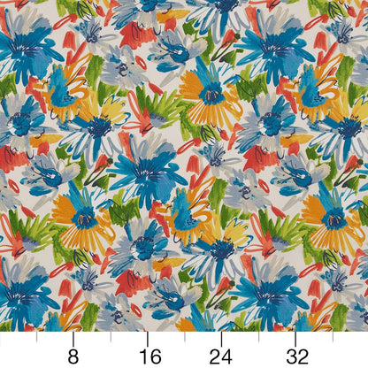 D1656 Floral,Tropical & Botanical Catalina Blue Charlotte Fabrics