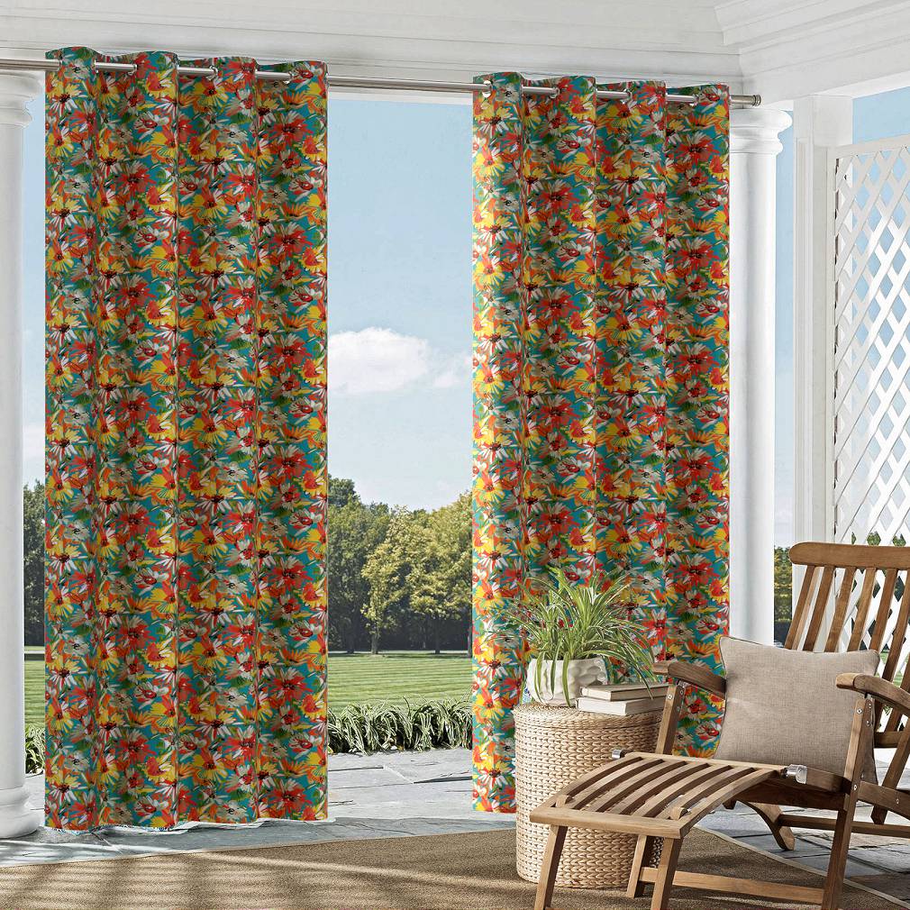 D1657 Floral,Tropical & Botanical Newport Aqua & Teal,Coral & Peach,Red & Burgundy Charlotte Fabrics