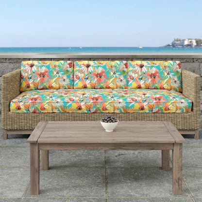 D1657 Floral,Tropical & Botanical Newport Aqua & Teal,Coral & Peach,Red & Burgundy Charlotte Fabrics