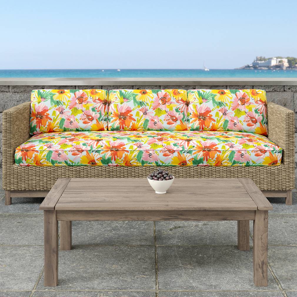 D1658 Floral,Tropical & Botanical Malibu Coral & Peach,Orange & Rust,Pink Charlotte Fabrics