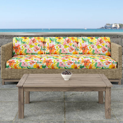 D1658 Floral,Tropical & Botanical Malibu Coral & Peach,Orange & Rust,Pink Charlotte Fabrics