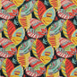 D1660 Abstract & Geometric,Leaves,Tropical & Botanical Monterey Black,Gold & Yellow,Red & Burgundy Charlotte Fabrics