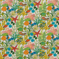 D1663 Tropical & Botanical Reef Blue,Coral & Peach Charlotte Fabrics