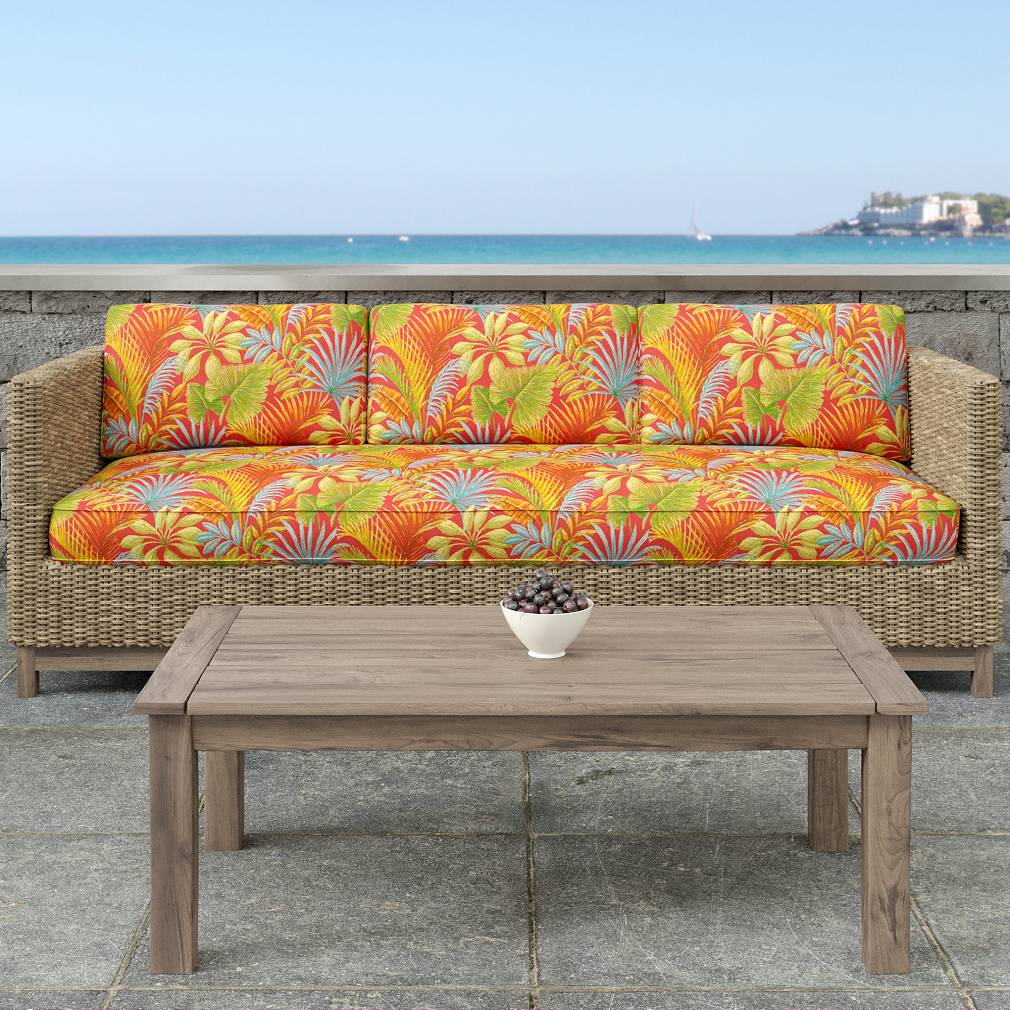 D1664 Leaves,Tropical & Botanical Charleston Red & Burgundy Charlotte Fabrics