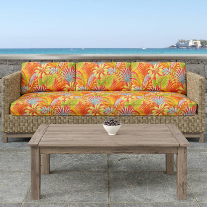 D1664 Leaves,Tropical & Botanical Charleston Red & Burgundy Charlotte Fabrics