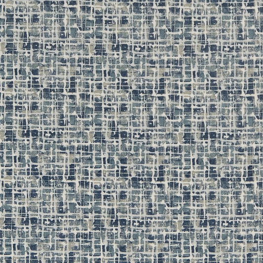 D1668 Abstract & Geometric,Small Scale Coastal Blue Charlotte Fabrics