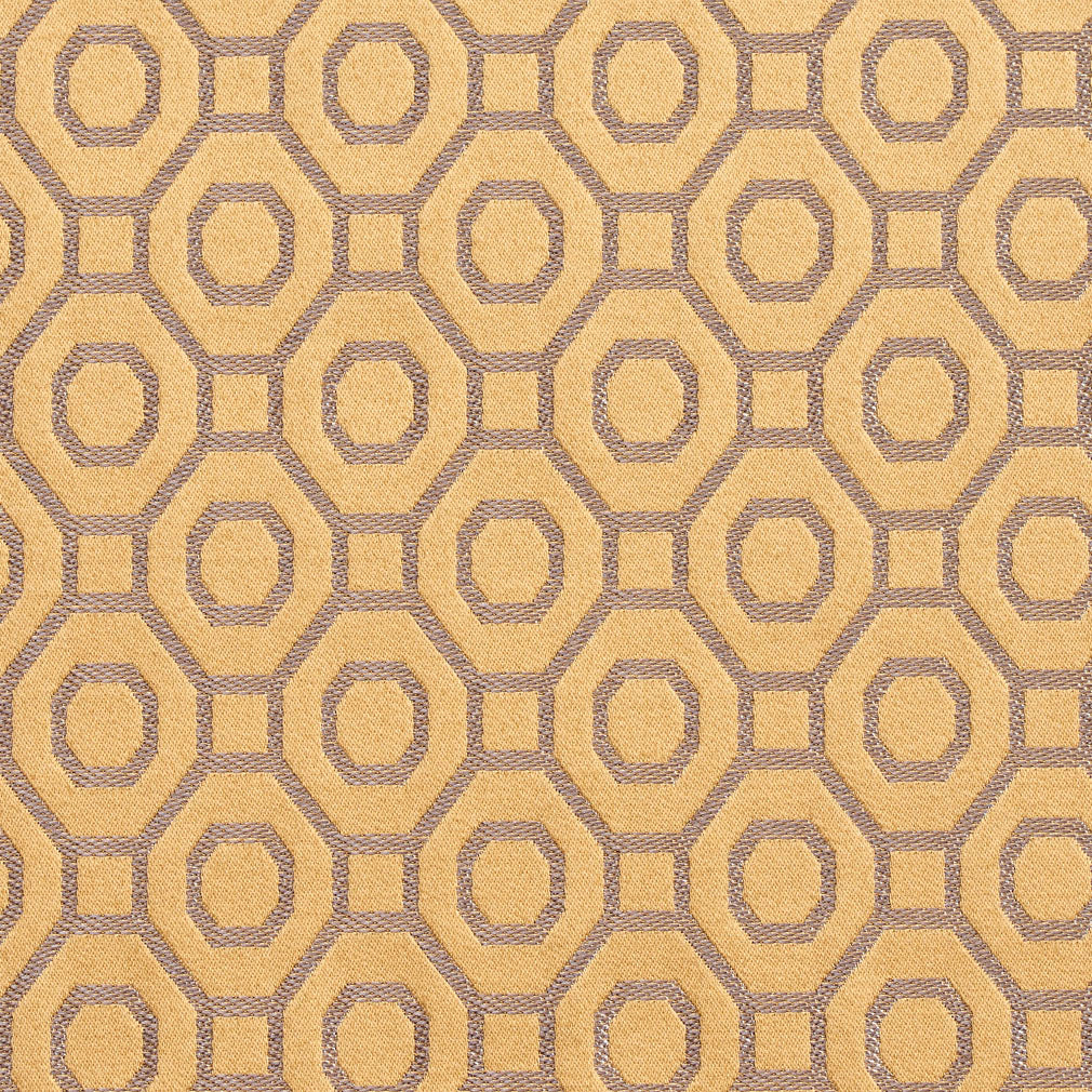 D166 Abstract & Geometric Gold Gold & Yellow Charlotte Fabrics