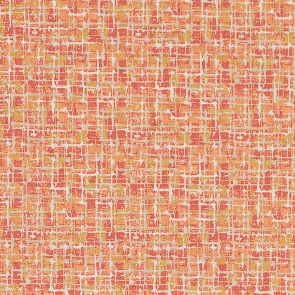 D1671 Abstract & Geometric,Small Scale Coral Coral & Peach Charlotte Fabrics