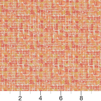 D1671 Abstract & Geometric,Small Scale Coral Coral & Peach Charlotte Fabrics